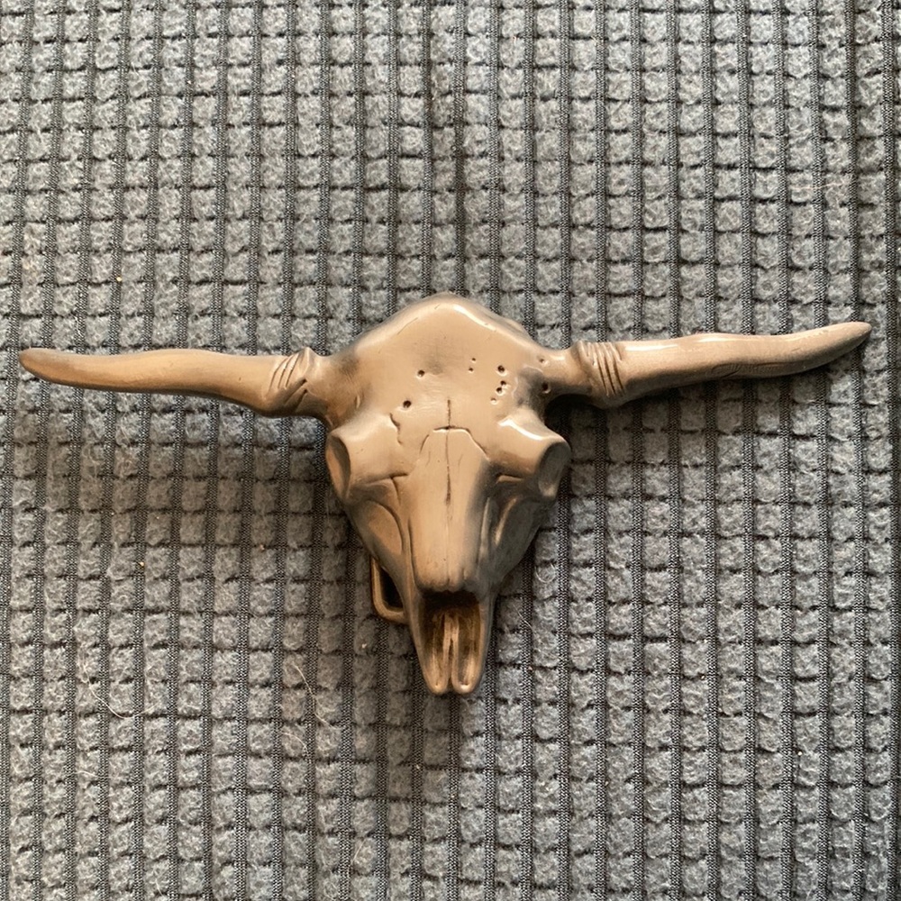2/$25 Cattle Skull Belt Buckle